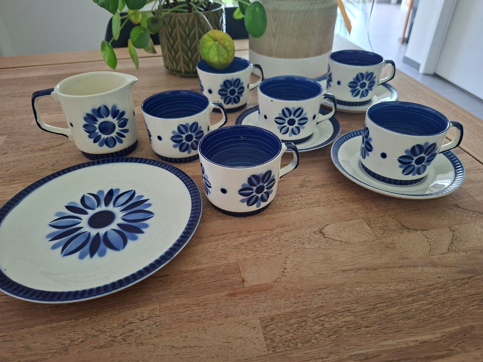 Boch delta Capriccio tassen bordje melkkannetje, Ophalen of Verzenden