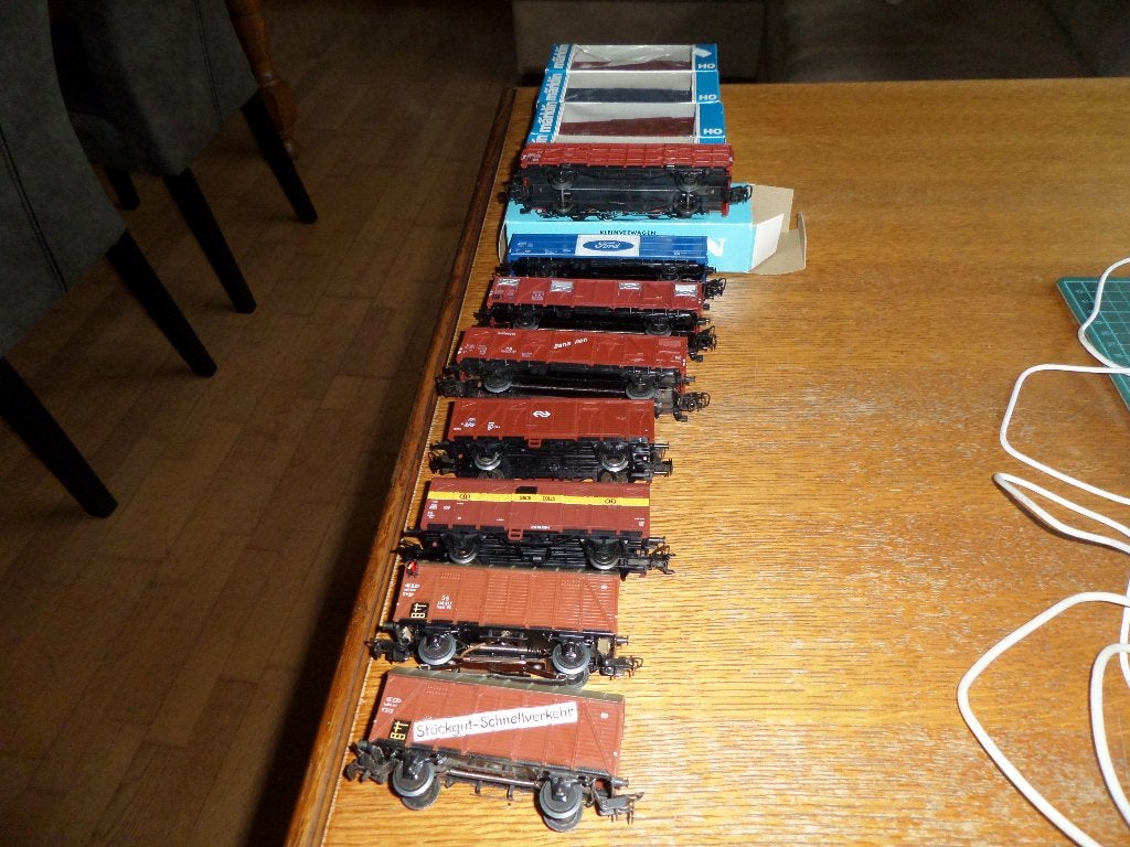 MARKLIN HO 12 NMBS SNCF CFL NS DB bakwagens, Verzenden, Zo goed als nieuw, NS