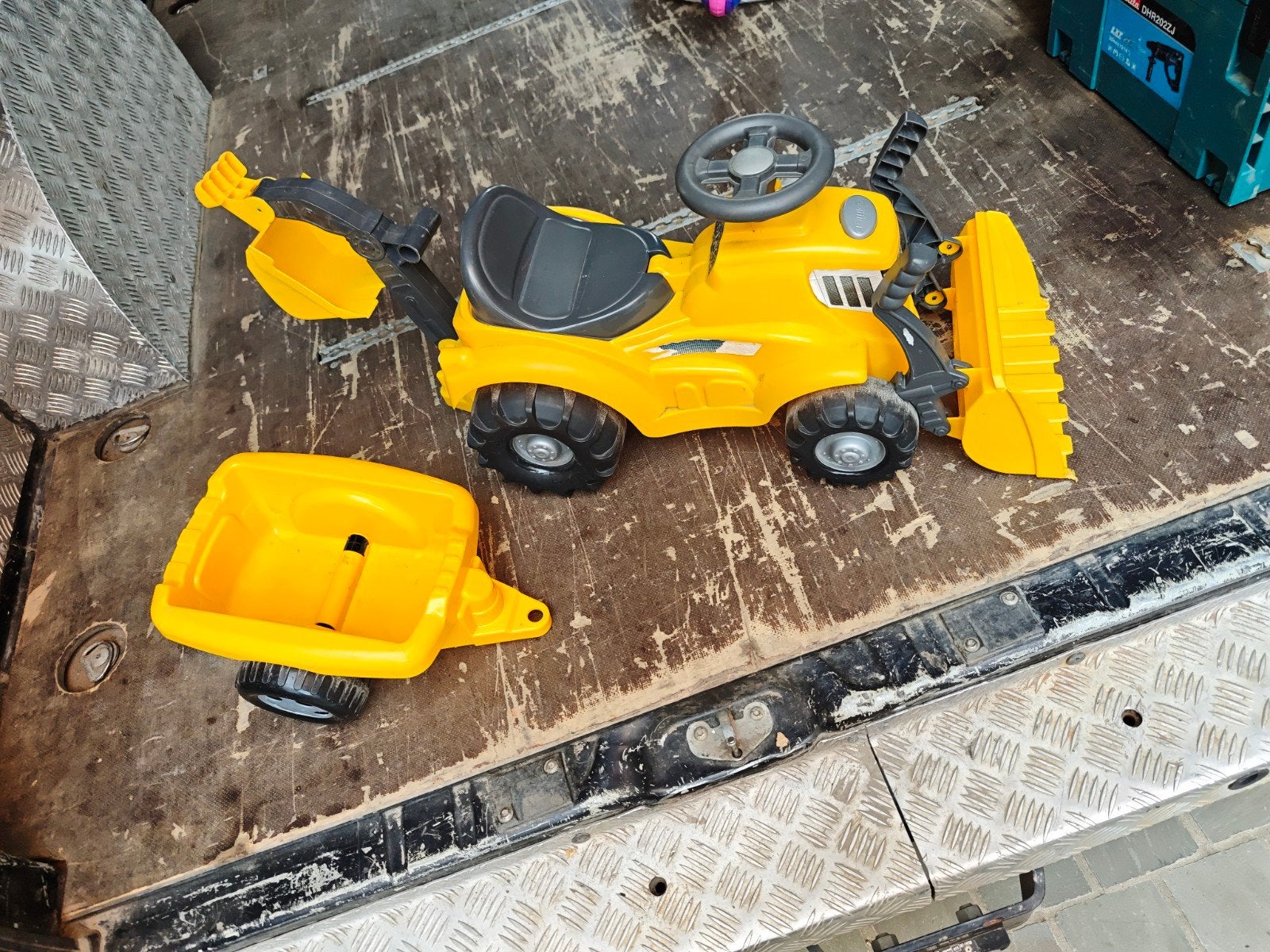 Looptractor met aanhanger, Kinderen en Baby's, Ophalen, Gebruikt, Overige merken, Met kar of aanhanger