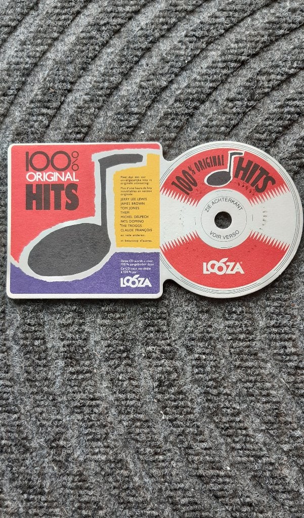 DRANK - Looza , viltje 100 original hits (1991), Ophalen of Verzenden, Zo goed als nieuw, Gebruiksvoorwerp