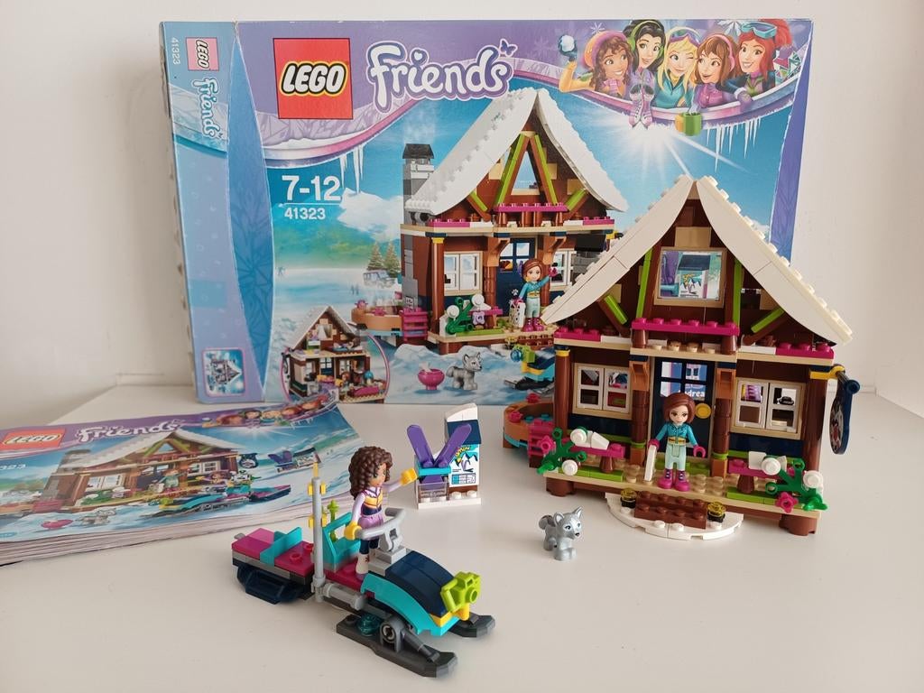 Lego friends 7-12 jaar set wintersport chalet 41323, Ophalen of Verzenden, Lego