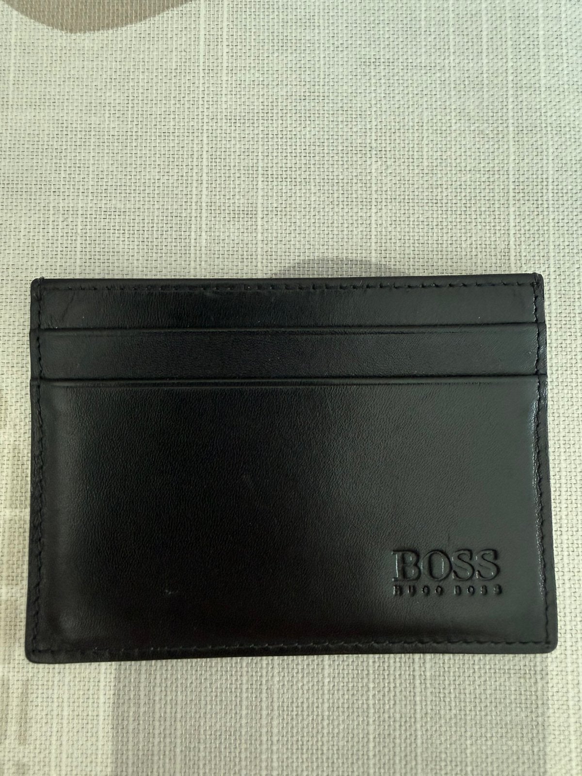 Porte carte hugo boss cuir noir, Ophalen, Zo goed als nieuw, Zwart, Leder