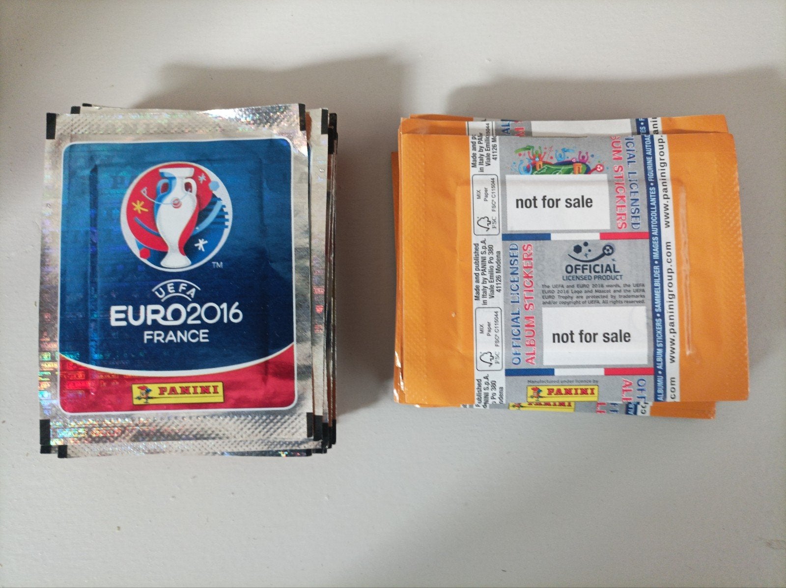 Panini UEFA Euro 2016 France, 39 sacs fermés, Enlèvement ou Envoi