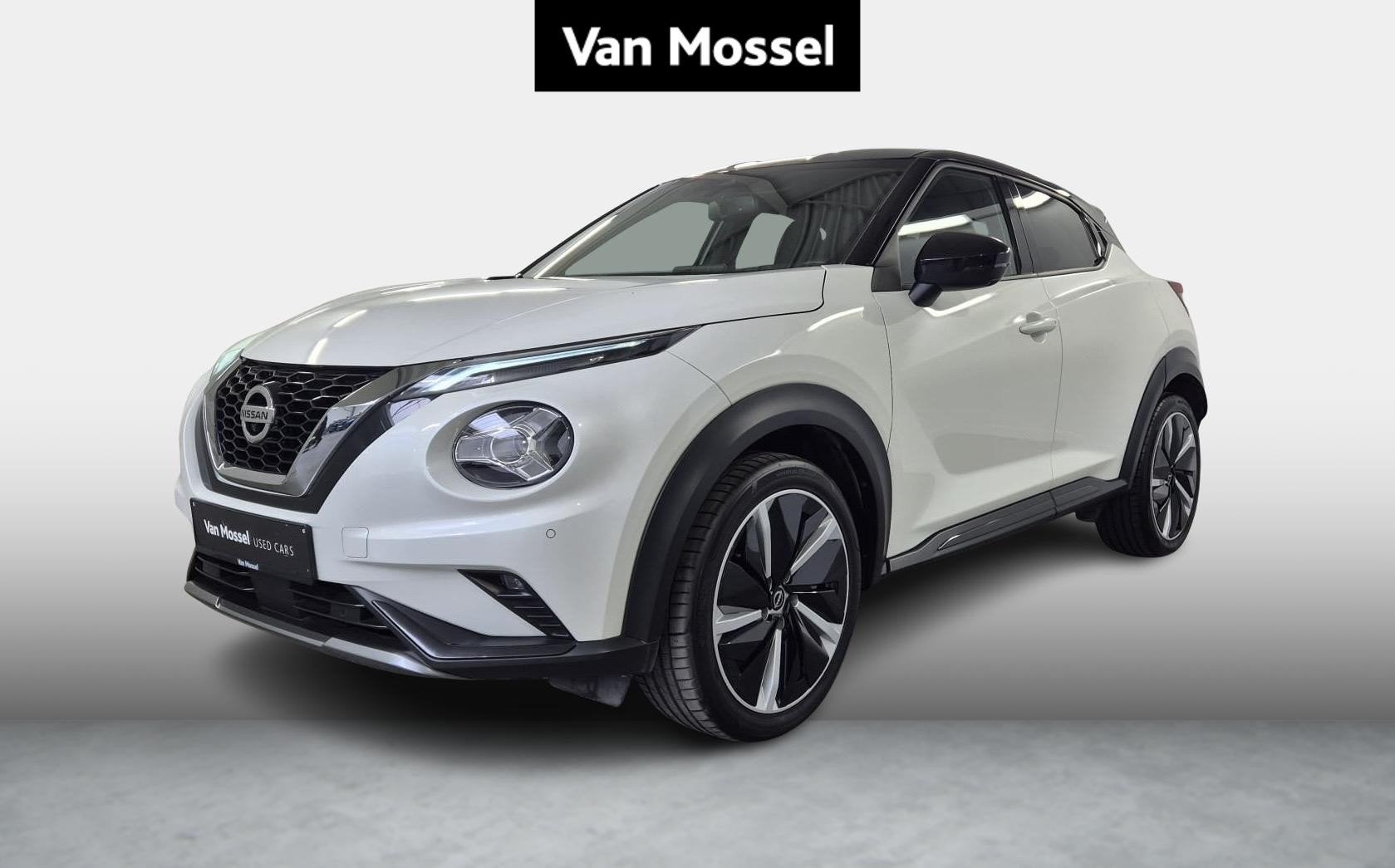 Nissan Juke 1.0 DIG-T 114 DCT N-Design, Auto's, Nissan, Stof, Wit, 5 zetels, 5 deurs
