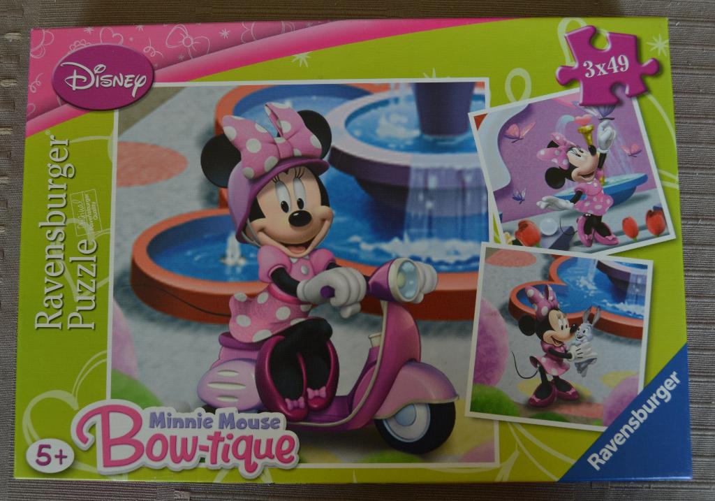 Puzzels Minnie Mouse, Ophalen of Verzenden, 10 tot 50 stukjes, Zo goed als nieuw, 4 tot 6 jaar