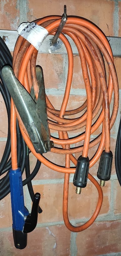 laskabels 2x5meter 35MM² compleet, Enlèvement, Utilisé, Électrodes