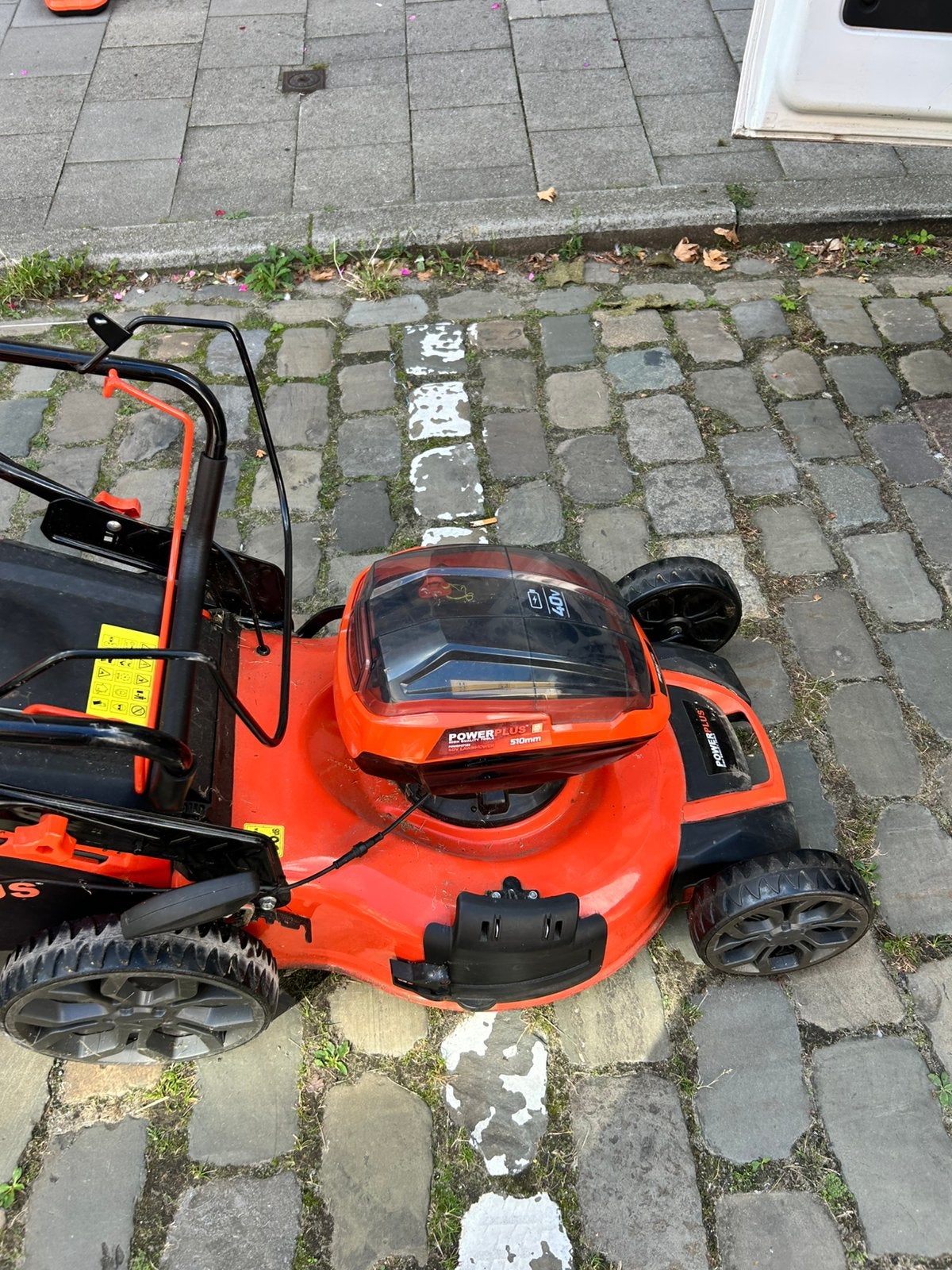 Grasmachine powerplus + kantenmaaier, Tuin en Terras, Ophalen, Gebruikt