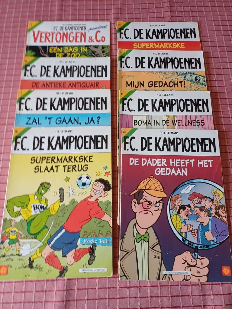 15 strips van FC De Kampioenen, Ophalen of Verzenden