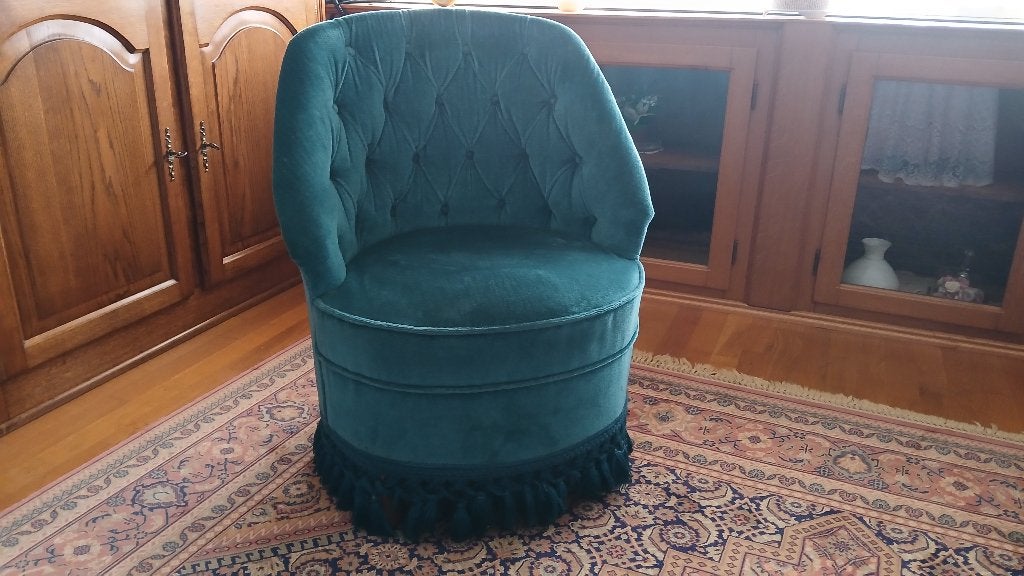 velour kuipzeteltje, Maison & Meubles, Fauteuils, Enlèvement, Comme neuf, Autres matériaux