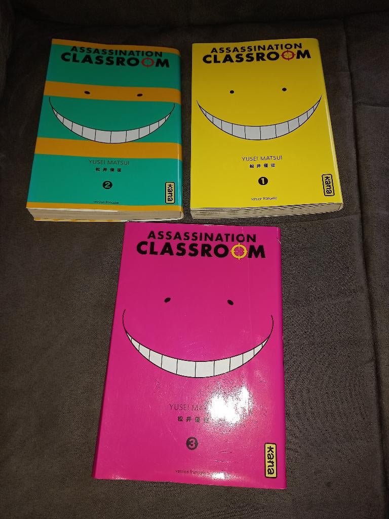 Livres 3 mangas assassination classroom, Livres, Enlèvement ou Envoi