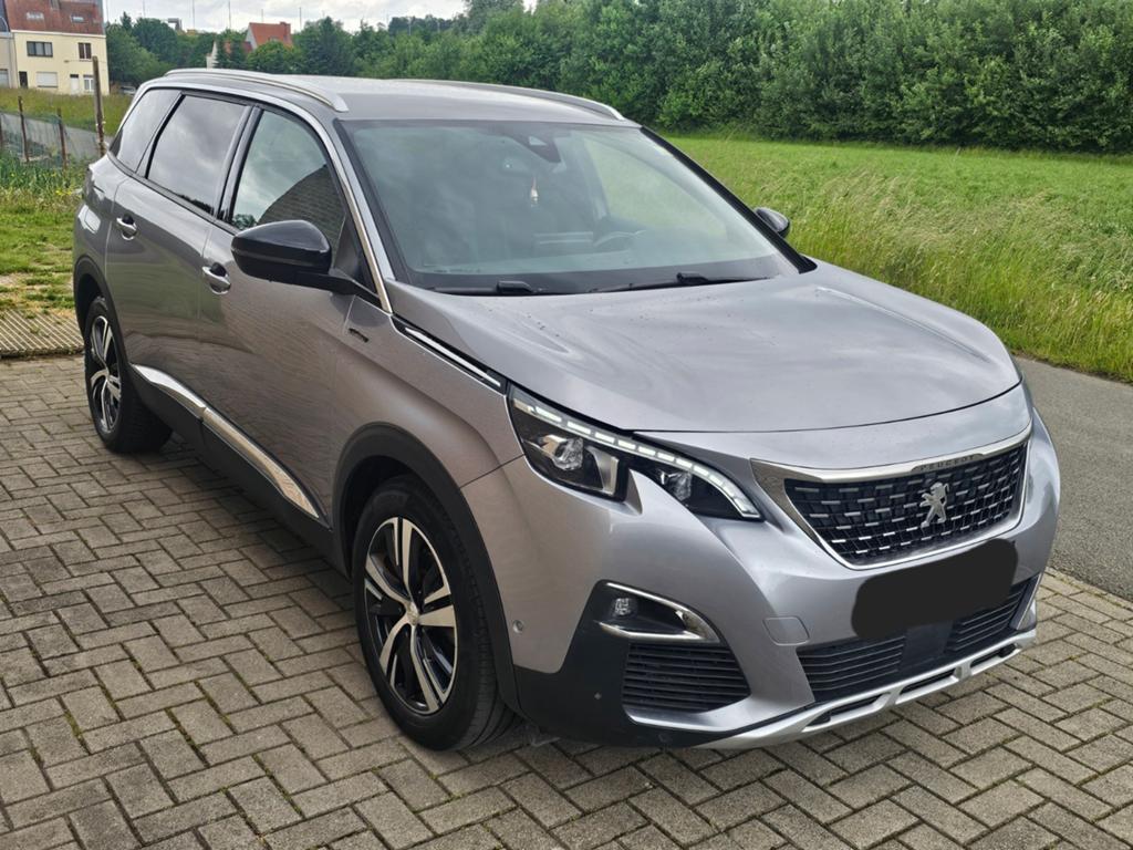 Peugeot 5008 69.000 km 7 zitplaatsen, Monovolume, Leder en Stof, 7 zetels, Navigatiesysteem