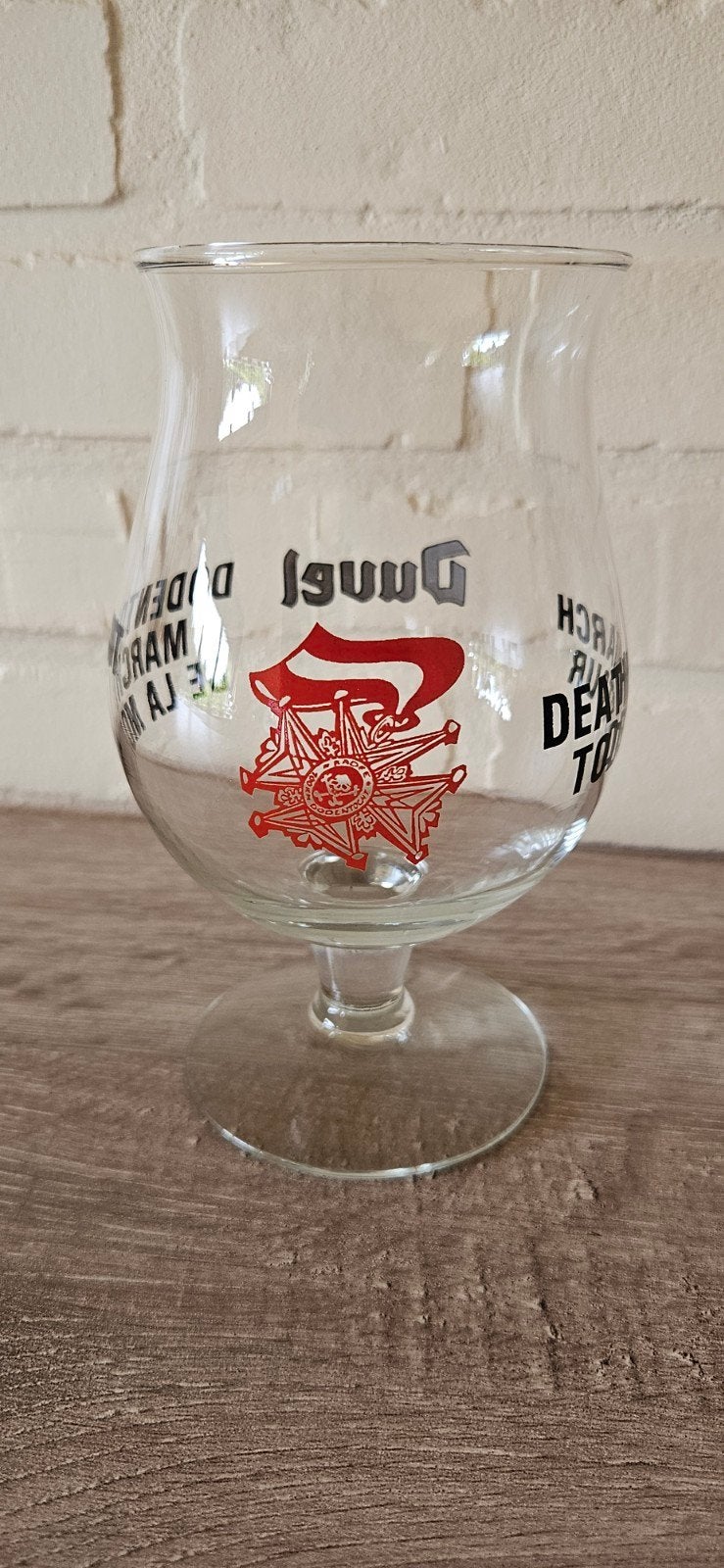 duvel glas dodentocht, Verzamelen, Biermerken, Ophalen of Verzenden, Duvel