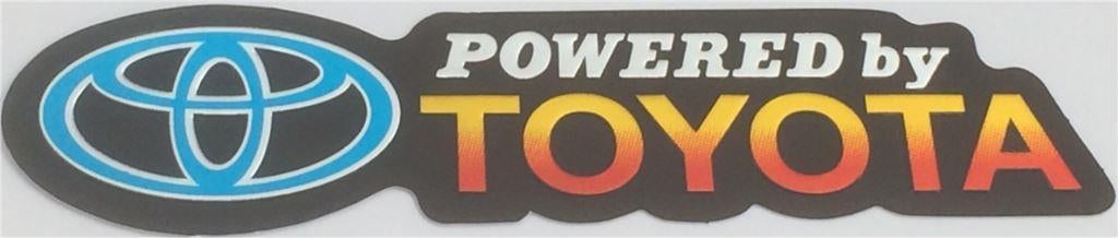 Powered by Toyota metallic sticker #2, Verzenden