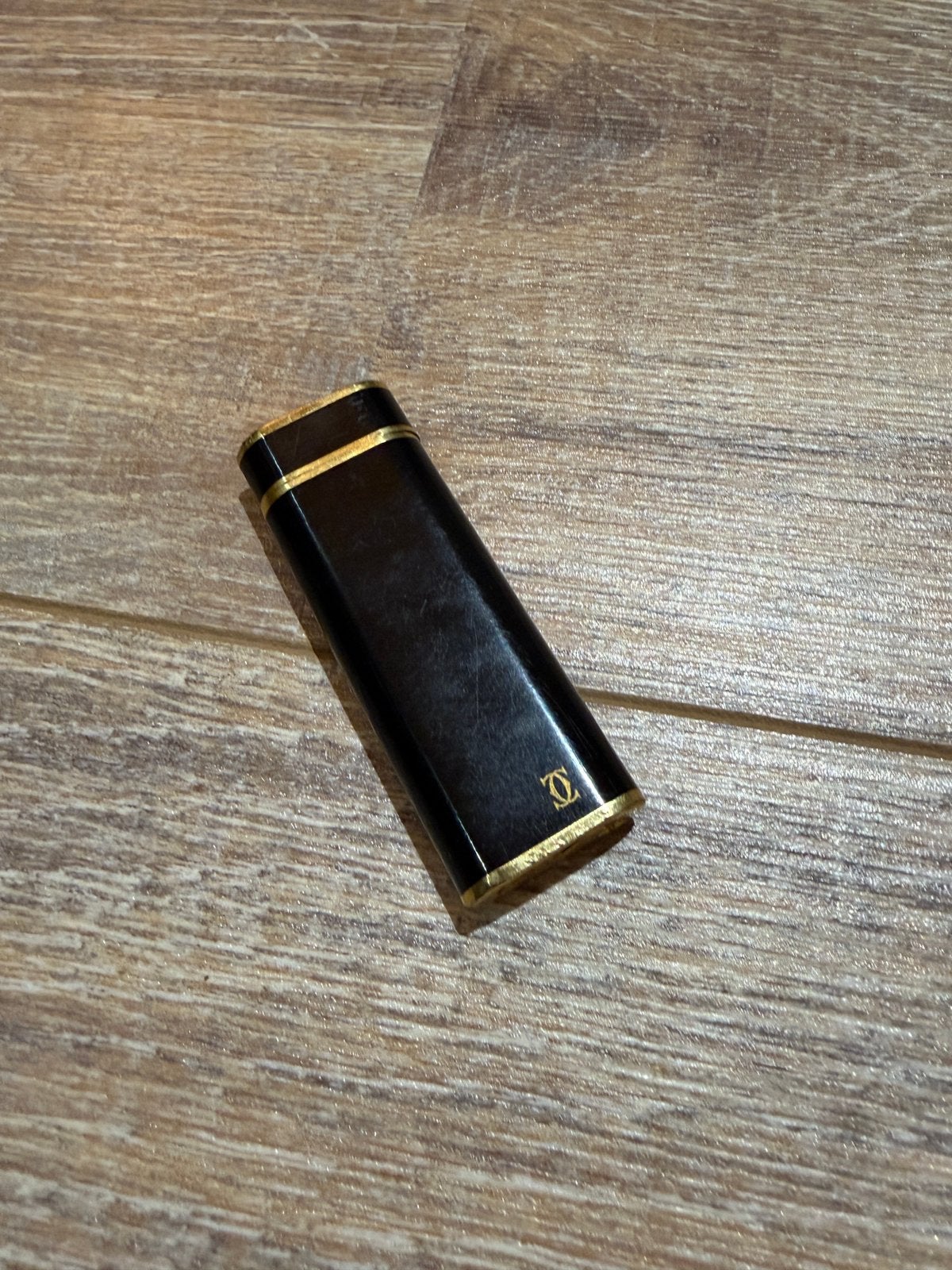 Must deCartier Paris Black Lacquer GoldPlated Lighter-C54481, Ophalen of Verzenden