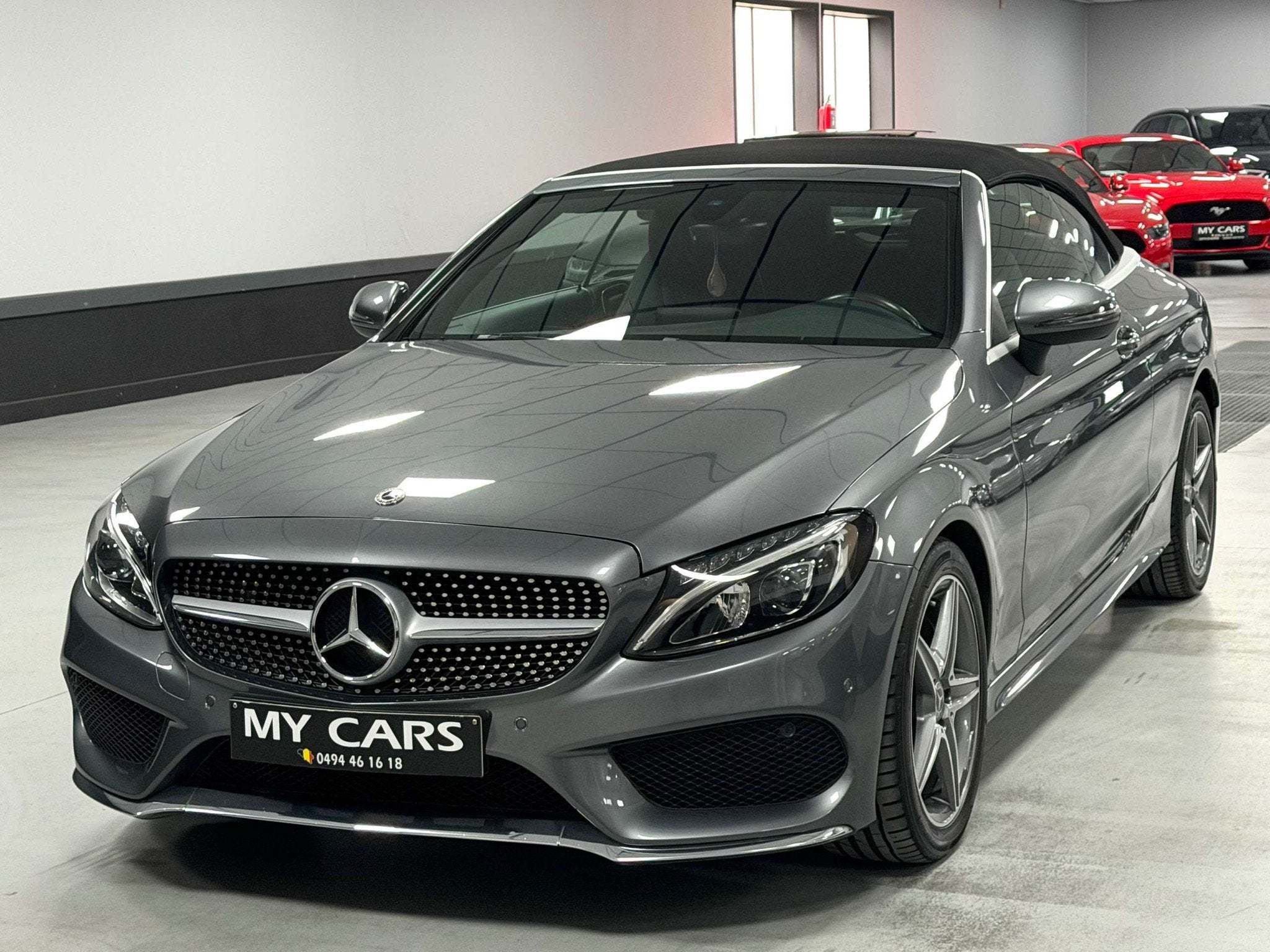Mercedes-Benz C-Klasse 220 d Cabriolet PACK AMG Airscarf Gps, Cuir, Argent ou Gris, Achat, Euro 6