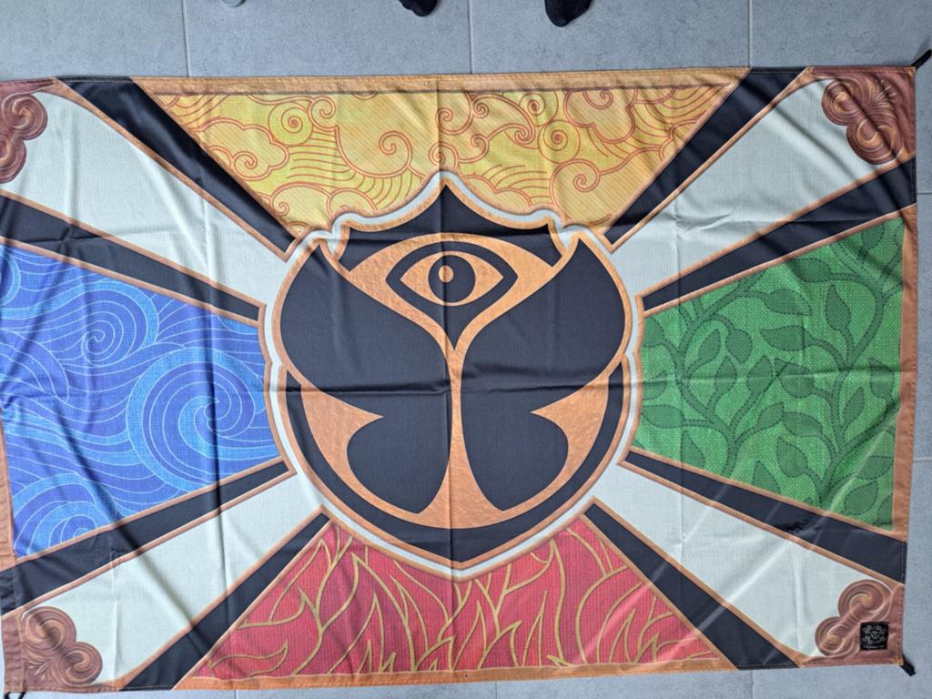 Tomorrowland vlag met logo, Enlèvement, Neuf