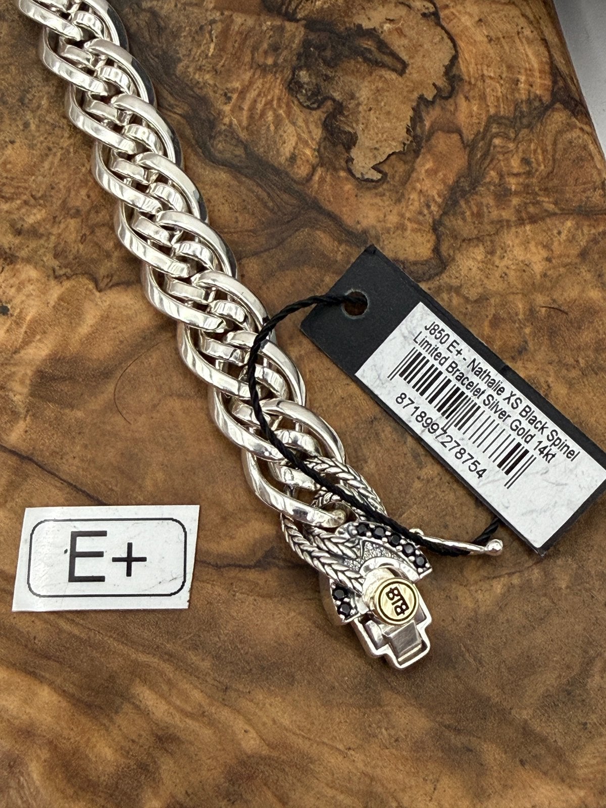 « SPINEL NOIR » 21 cm • Taille : E+ « NOUVEAU », Enlèvement ou Envoi, Comme neuf, Argent, Or