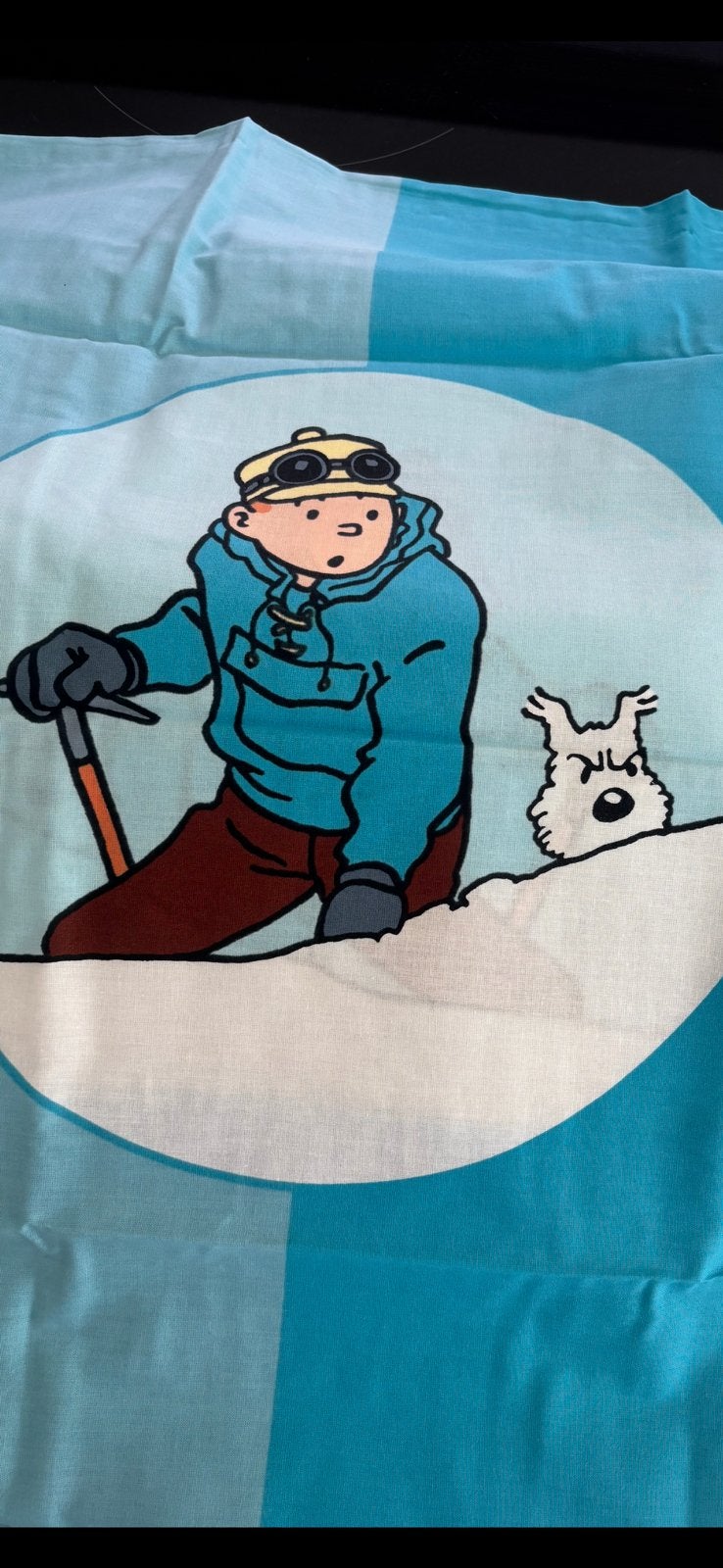 Beddengoed kuifje nieuw nooit gebruikt, Kinderen en Baby's, Blauw, Nieuw, Ophalen of Verzenden, Dekbedovertrek