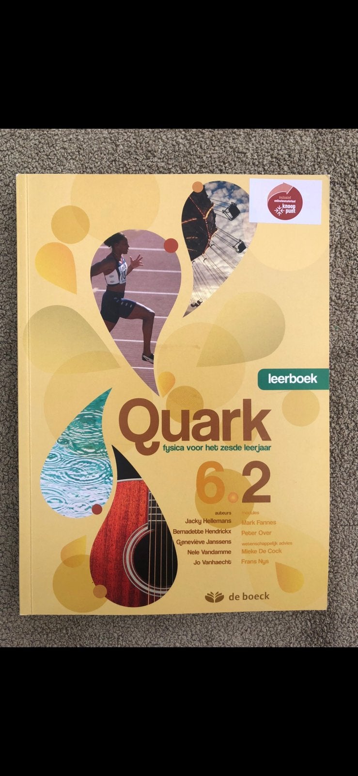 Naam boek: Quark - fysica voor het zesde jaar 6.2 leerboek, Enlèvement ou Envoi, Neuf, Secondaire, Physique