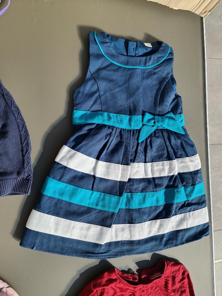 Kleedje, jurk marine blauw 98, Enlèvement, Comme neuf