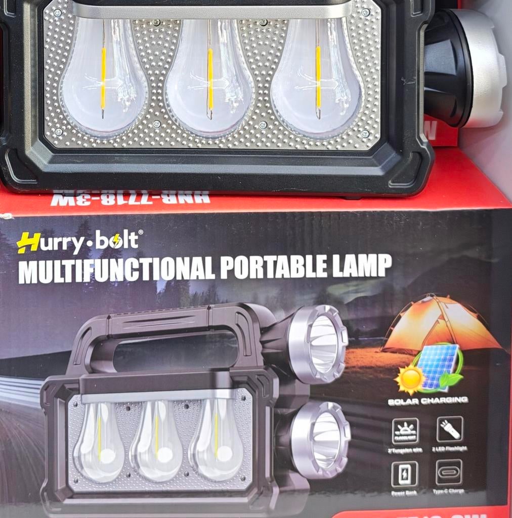 Lampe camping, Ophalen