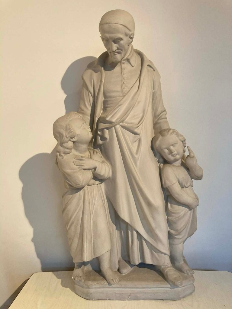 Kerkbeeld heilige Vincentius (80 cm), Antiek en Kunst, Ophalen