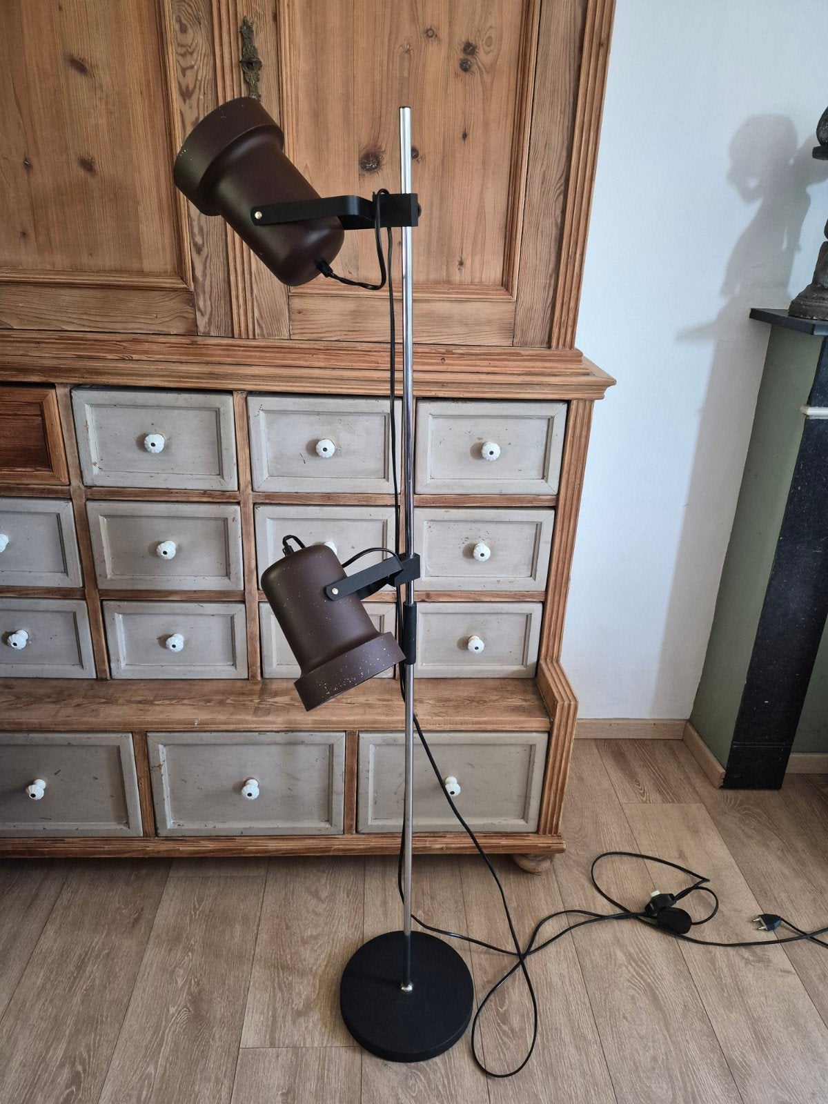 Vintage vloerlamp uit de jaren 70, Huis en Inrichting, Lampen | Vloerlampen, Ophalen