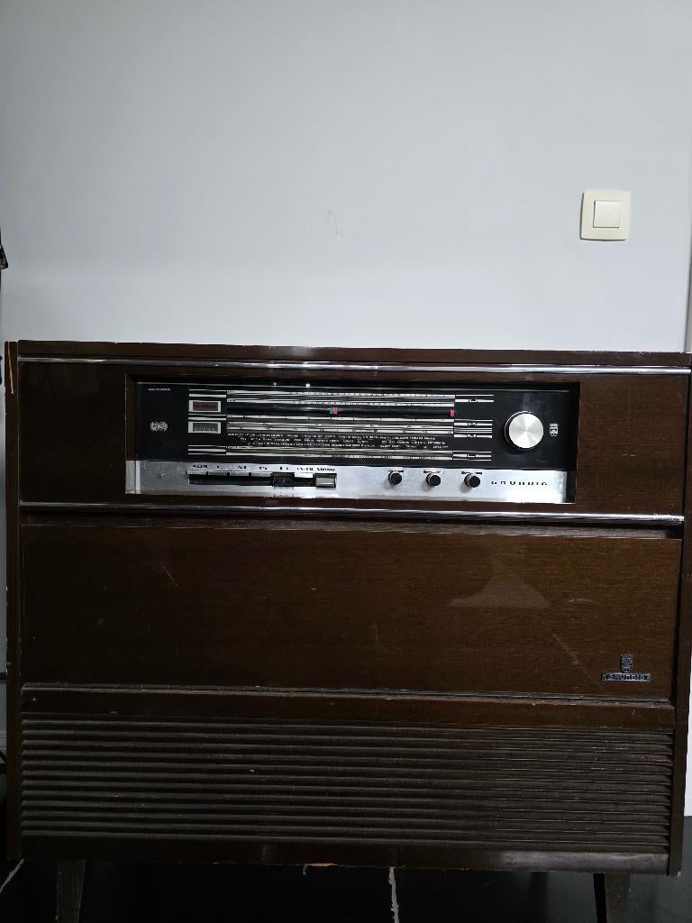 Grundig radio / platenspeler vintage, Ophalen, Gebruikt, Radio