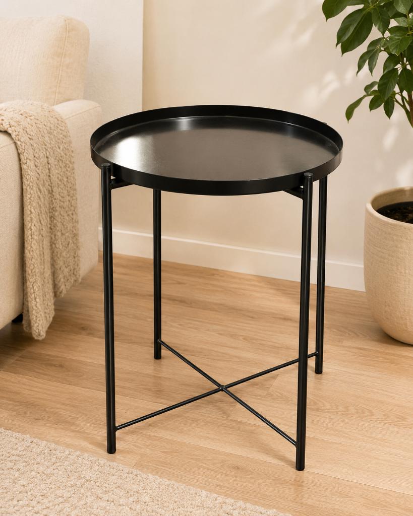Table d'appoint IKEA GLADOM, Enlèvement, Utilisé, Rond, Métal