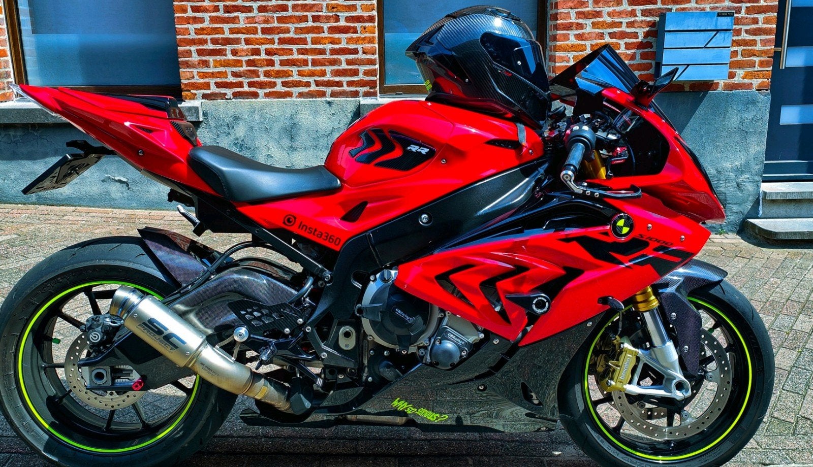 BMW S1000RR 2018 - Rood/Carbon + extra's 13500km, Nieuw, Motorrijbewijs A, Handvatverwarming, Handgeschakeld