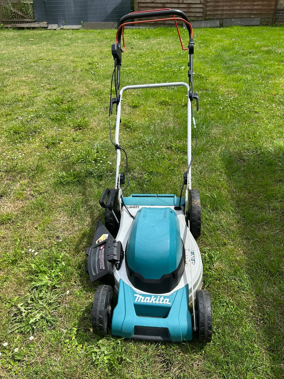 Grasmachine electrisch. Makita met mulching, Ophalen, Gebruikt, Elektrische grasmaaier, 40 t/m 49 cm