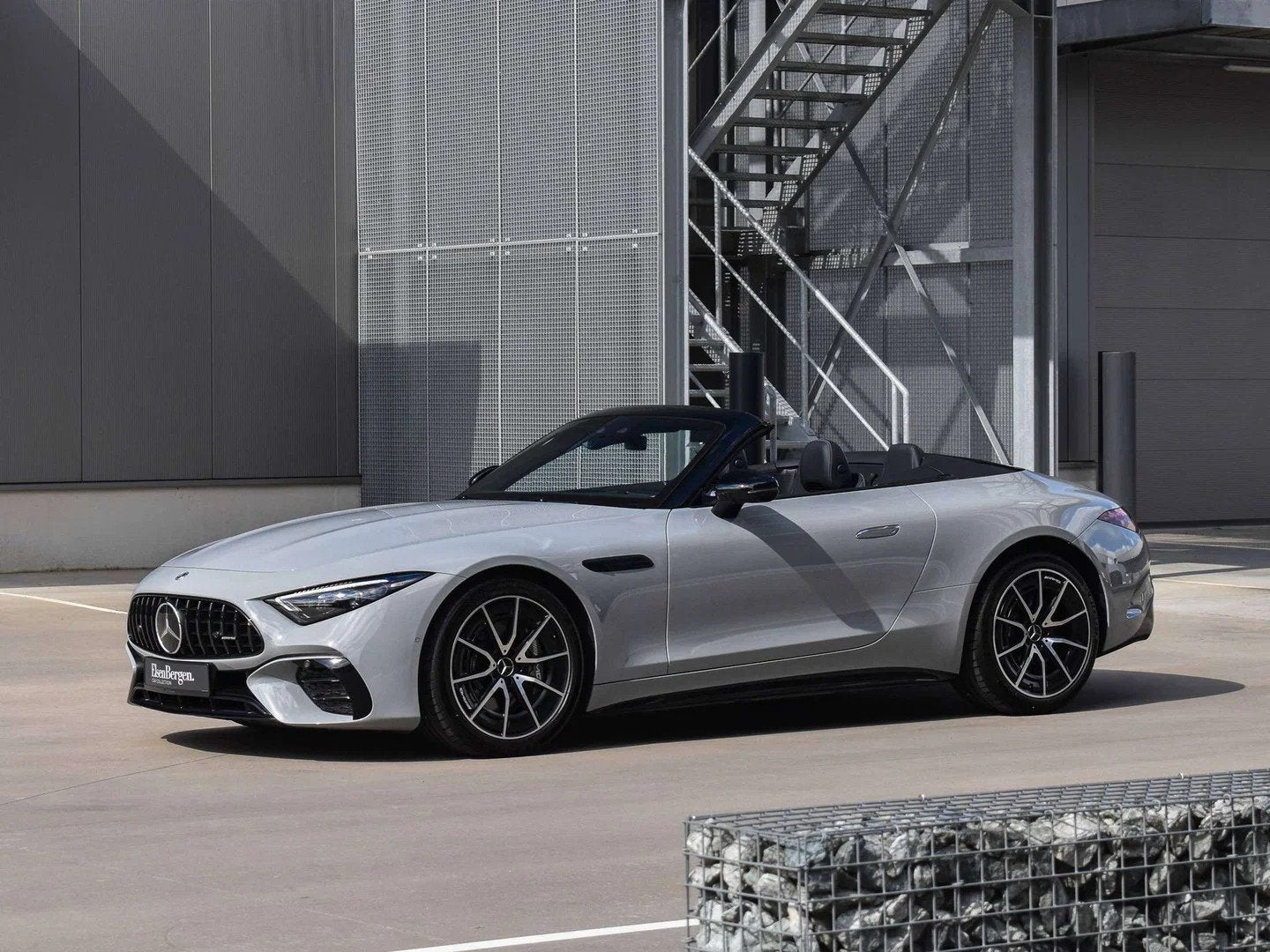 Mercedes-Benz SL-Klasse 43 AMG Roadster / FULL / Alpine Grey, Autos, Cuir, Argent ou Gris, Achat, 207 g/km