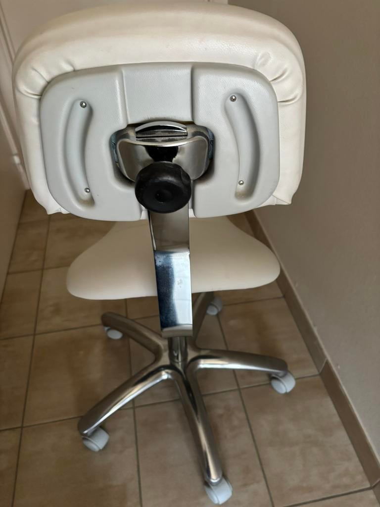 Stoelen op wieltjes, Ophalen, Kunststof, Twee, Wit