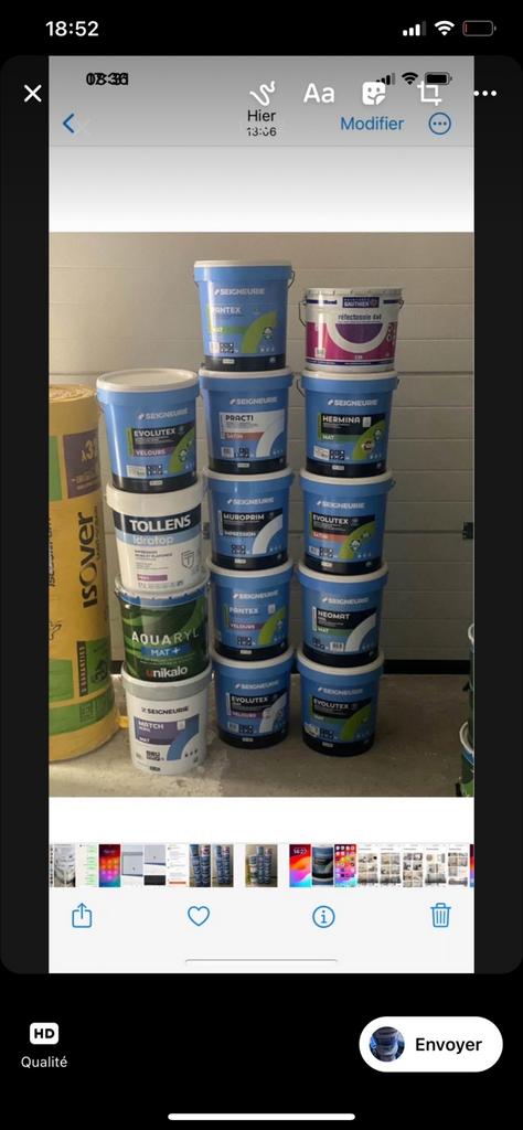 Peinture seigneurie haut de gamme mat satin velours, Ophalen, Zo goed als nieuw, Verf