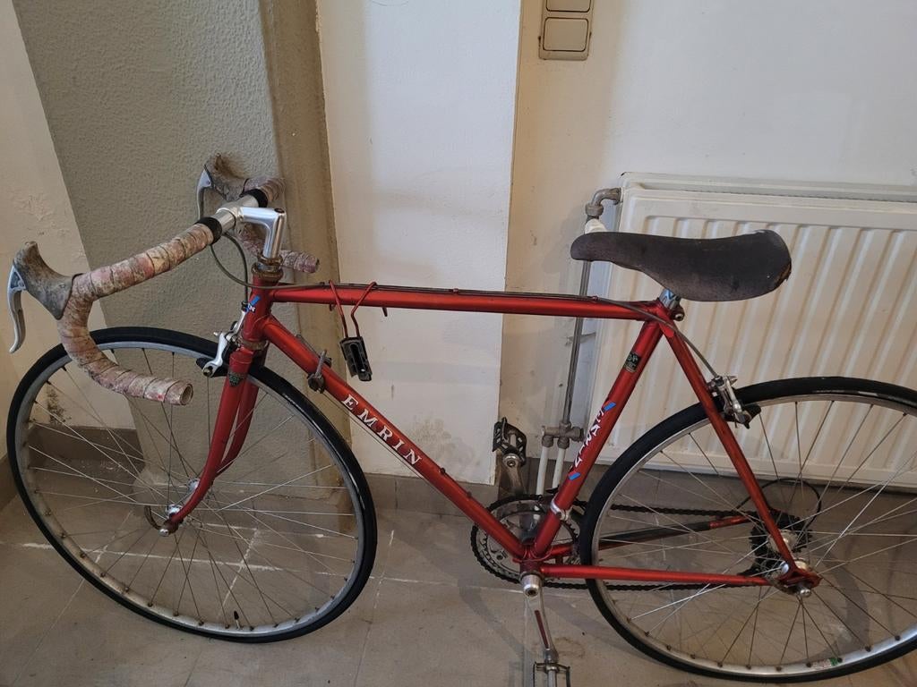 Vintage koersfiets EMRIN – Shimano – maat 1m60-1m65, Fietsen en Brommers, Ophalen