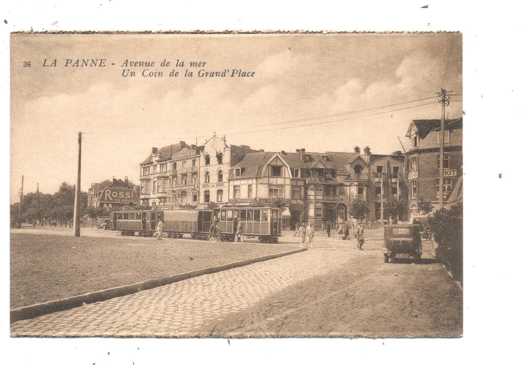 La Panne NA204: Avenue de la Mer. Un coin Gd Place, Collections, Cartes postales | Belgique, Envoi, 1920 à 1940, Non affranchie