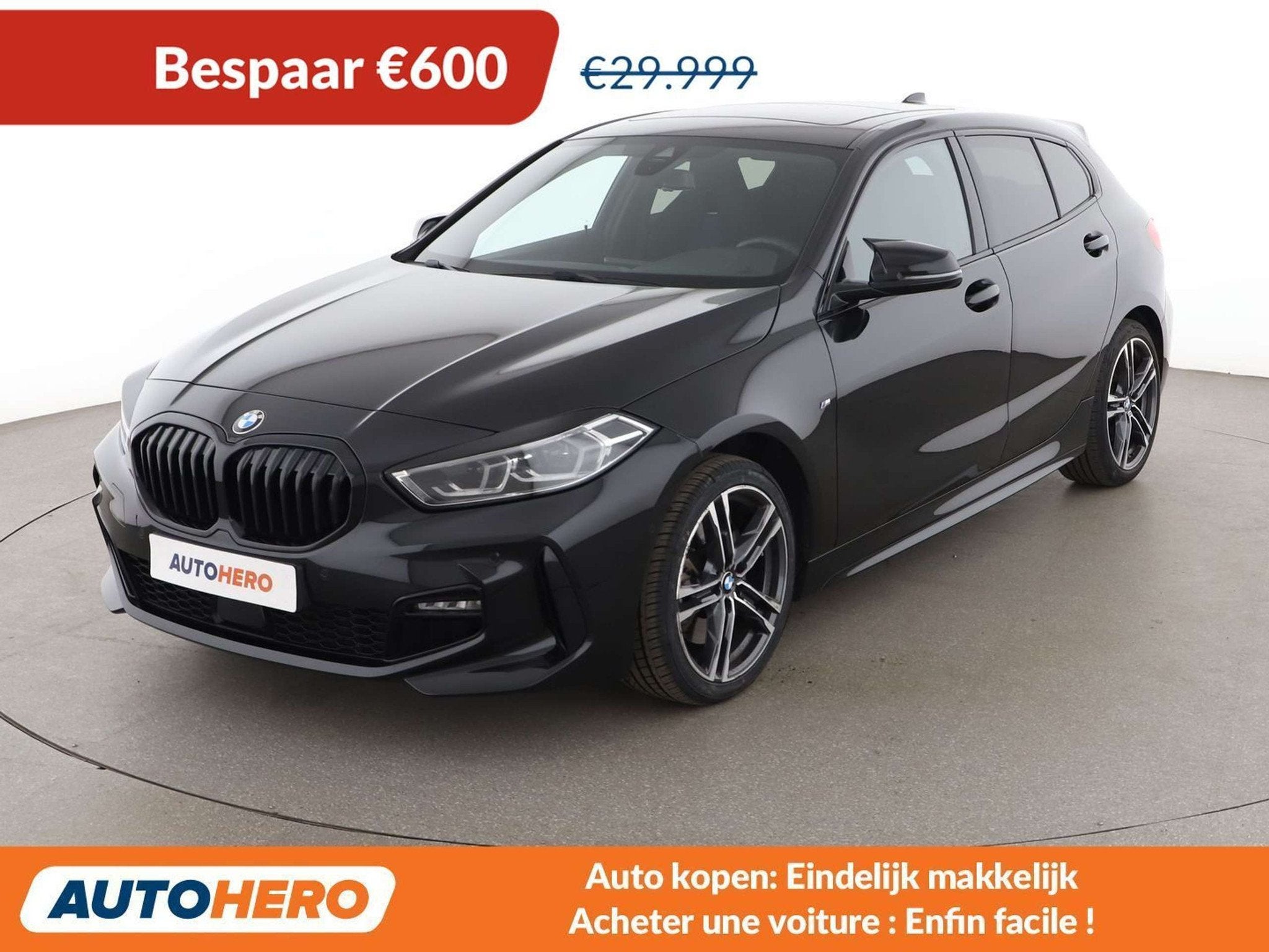BMW 1 Serie 120 120i M Sport (année de construction 2024), Autos, BMW, Noir, 5 portes, Automatique, 1998 cm³
