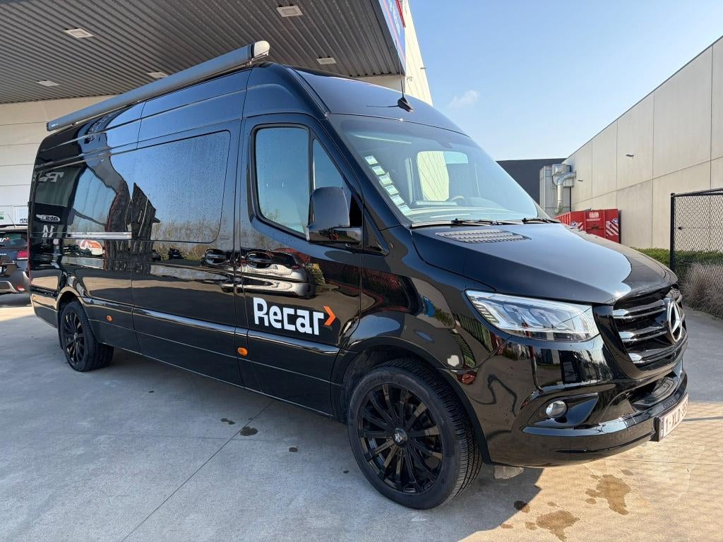 Mercedes-Benz Sprinter 319CDI, Automaat, Achterwielaandrijving, Zwart, Leder