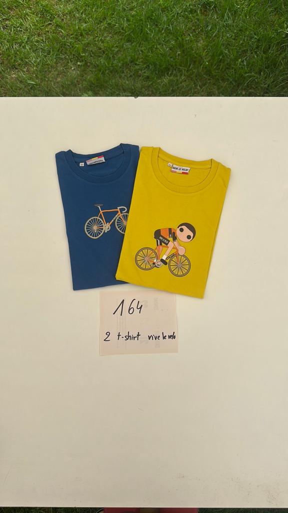Tshirts vive le velo maat 164, Ophalen, Zo goed als nieuw