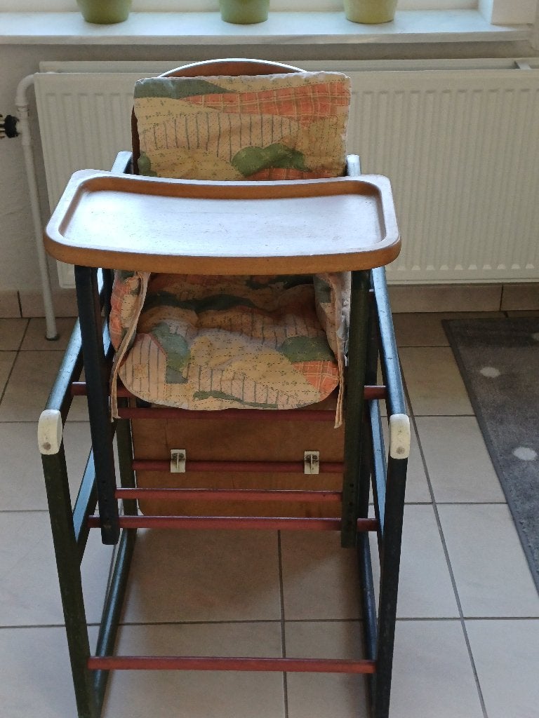 Vintage kinderstoel met tafeltje, Ophalen, Gebruikt, Overige typen