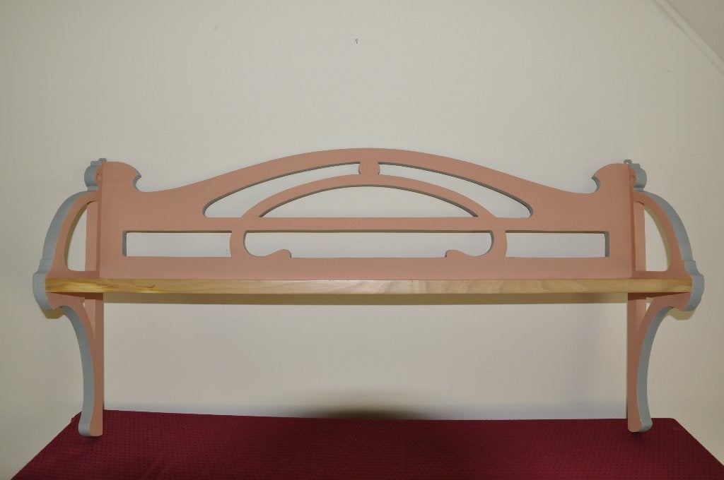 Gerestaureerd Art-Deco rek, Comme neuf, Enlèvement, Multicolore, Bois