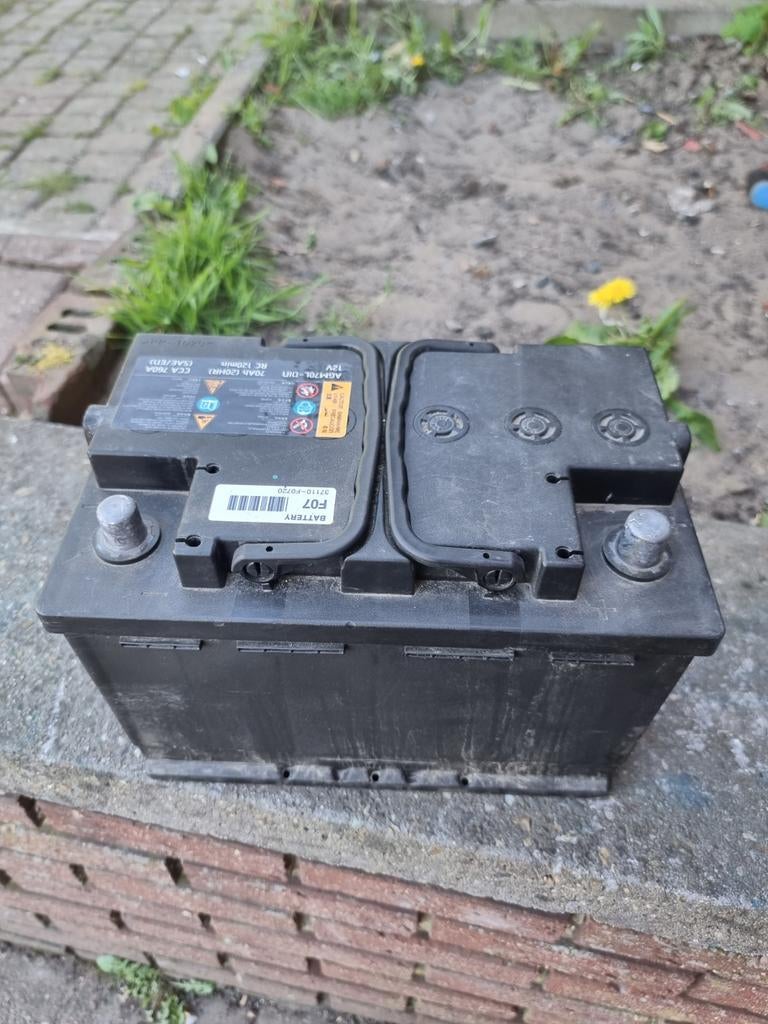 Agm accu 12V 70Ah Start Stop System werkt perfect, Auto-onderdelen, Ophalen