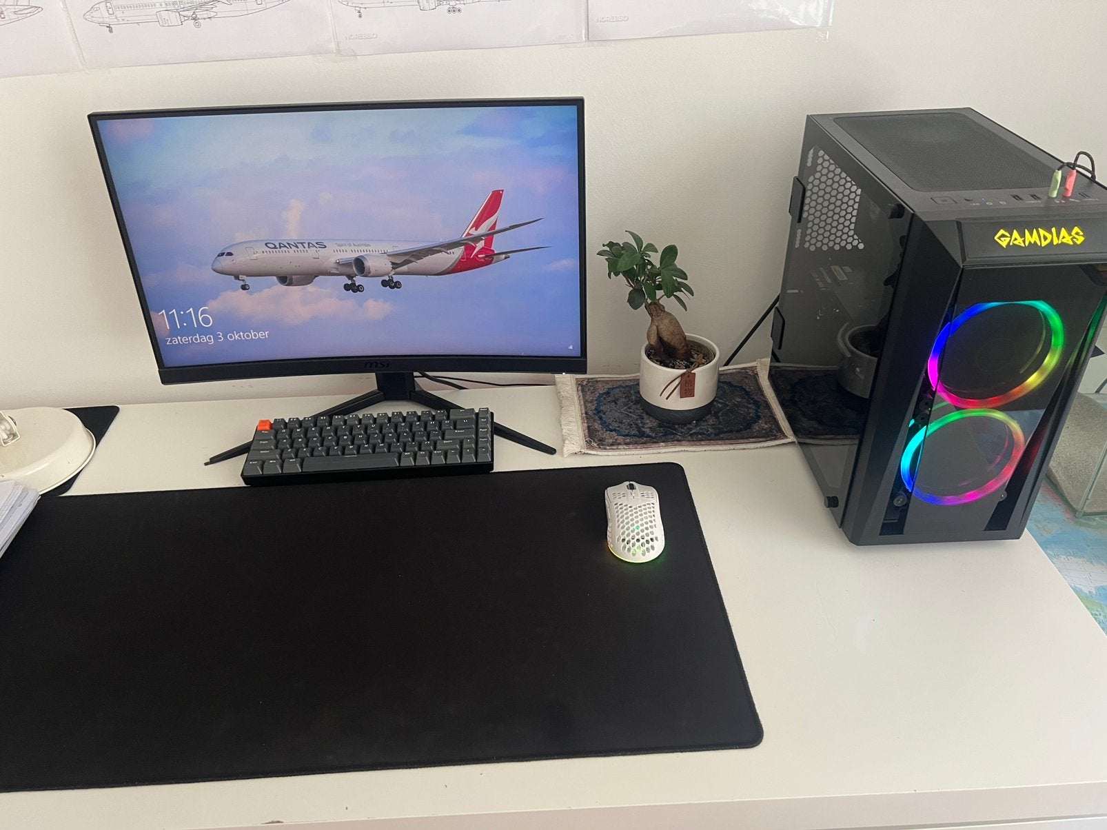 Pc setup, Computers en Software, Ophalen, Gebruikt, SSD