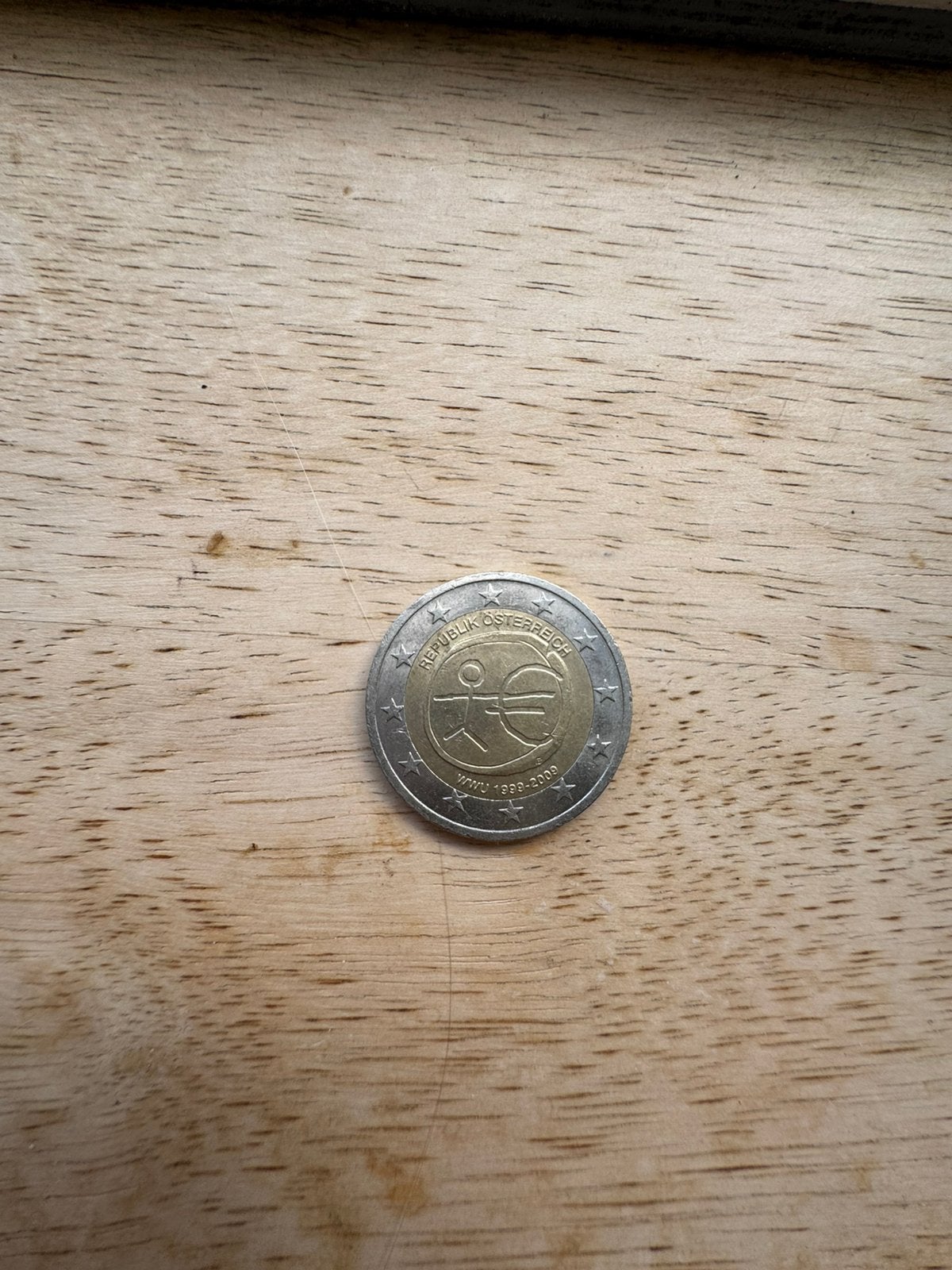 Muntstuk 2 euro Republiek Oostenrijk stokmannetje, Timbres & Monnaies, Monnaies | Europe | Monnaies euro, Enlèvement ou Envoi