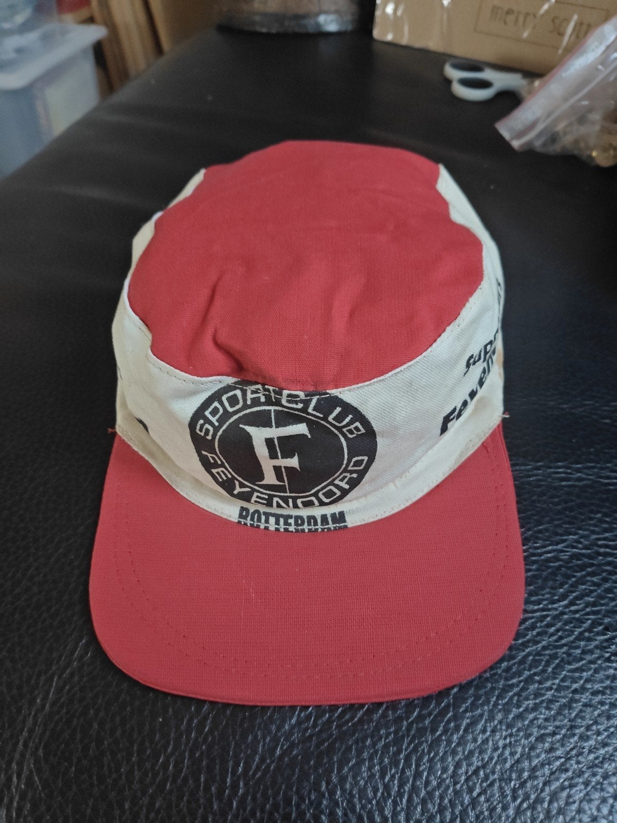 casquette de football ancienne Feyenoord, Enlèvement ou Envoi, Utilisé, Casquette ou Bonnet