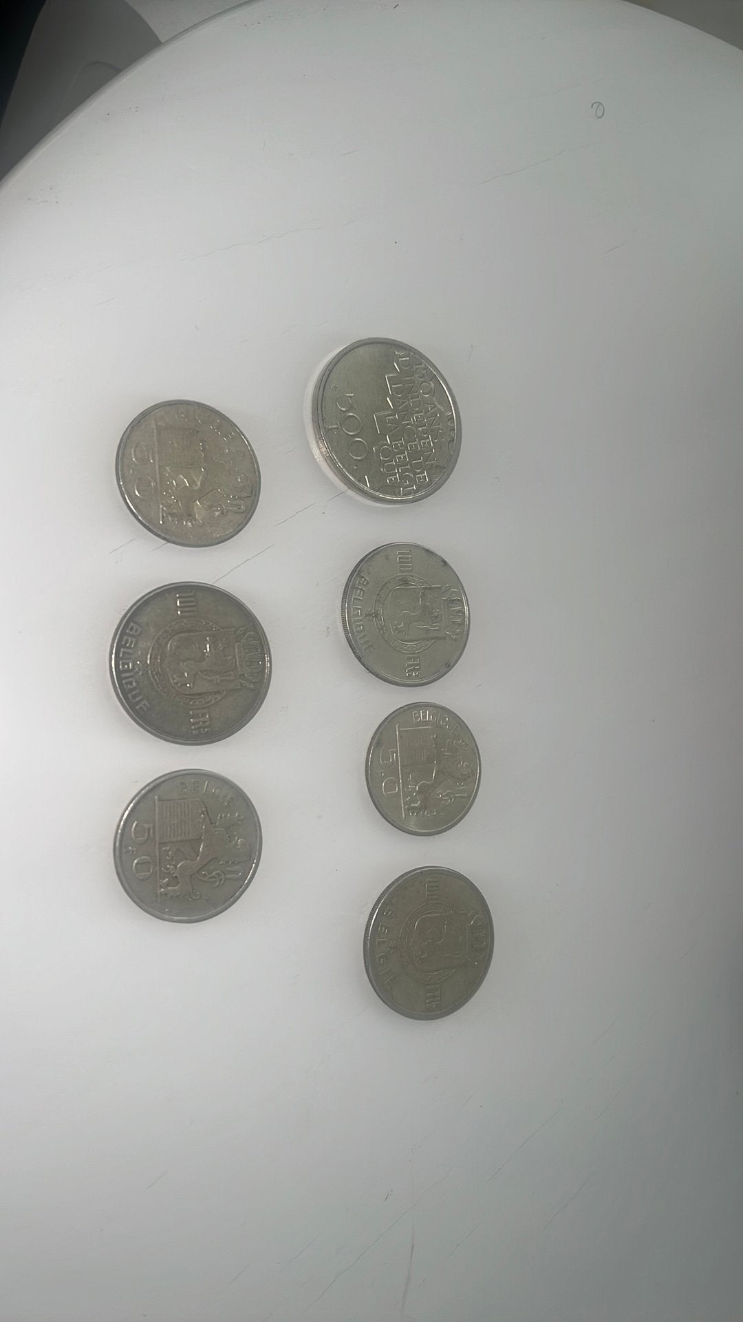 Oude zilver munten frank, Ophalen, Zilver