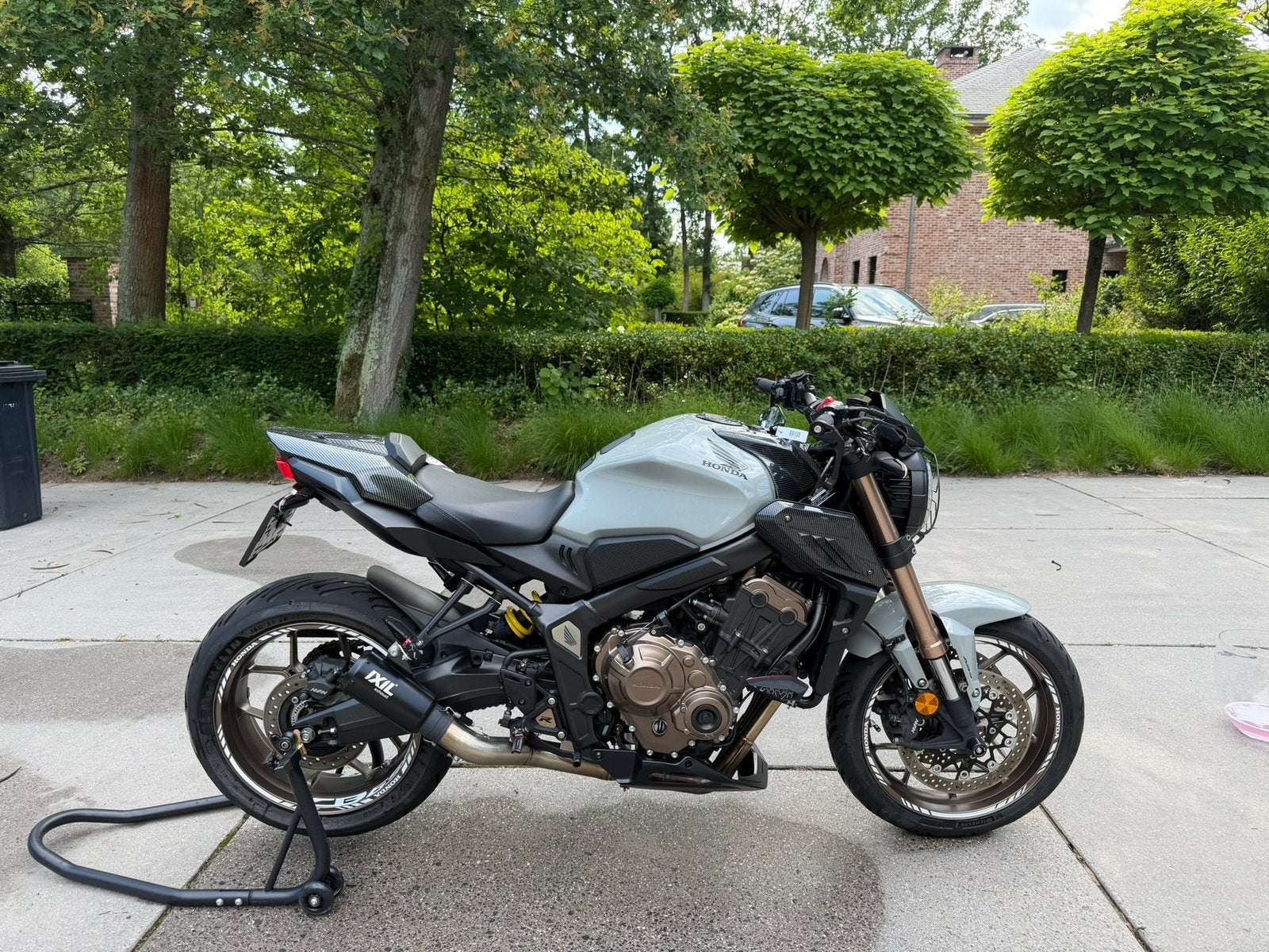 Honda CB650r 2021 (A2 op nummerplaat, Stage 2 ECU tune), Motos, Occasion, Particulier, Permis Moto A2 minimum, 4 cylindres