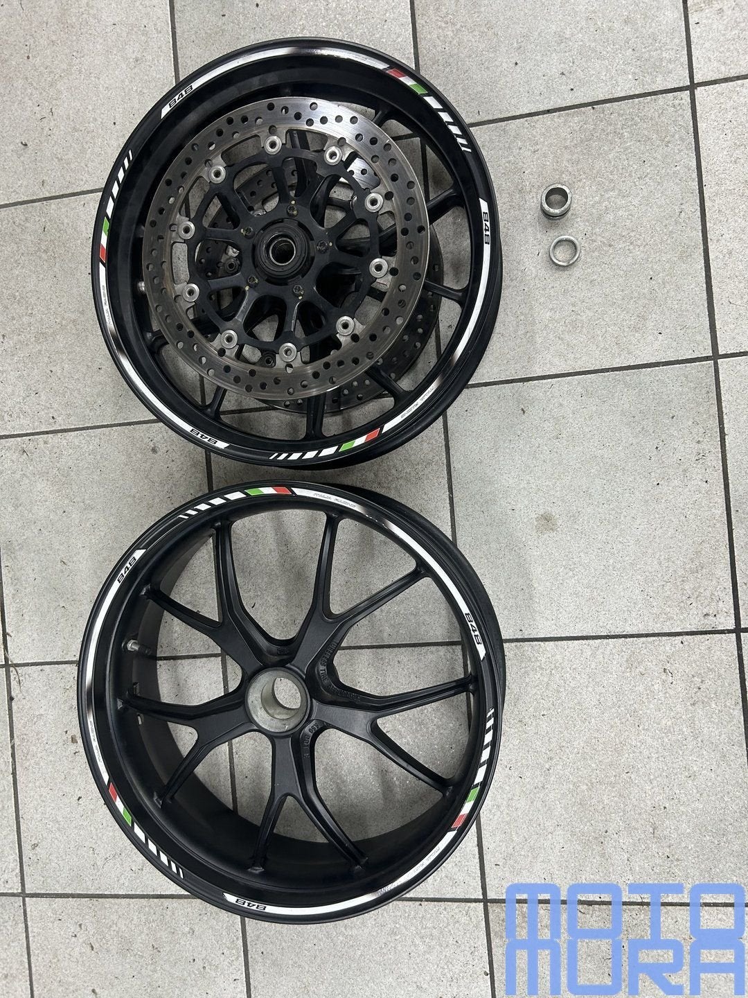 Jeu de jantes pour Ducati 848 2008 - 2010 superbike jante ro, Motos, -, Utilisé, -, -