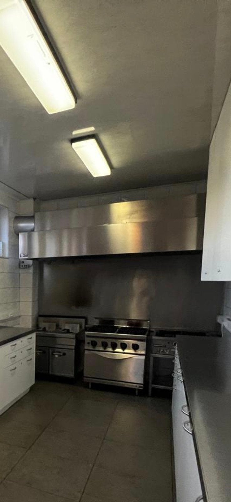 inox dampkap met buitenmotor, Huis en Inrichting, Ophalen, Gebruikt