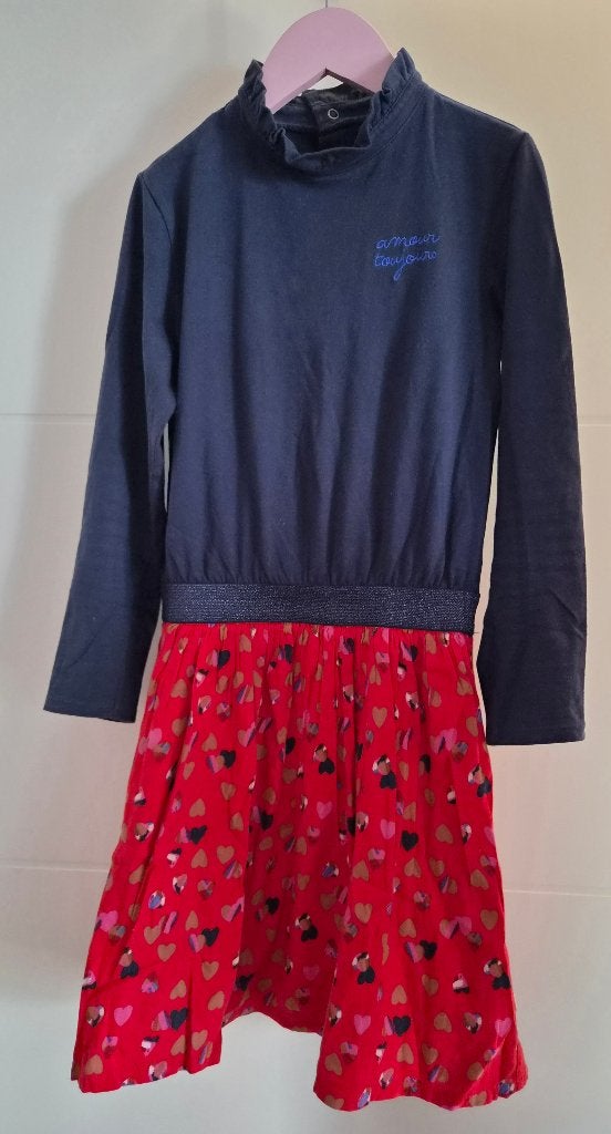 CATIMINI 10-jarige set met jurk en sokken „Love Always”, Ophalen, Catimini, Gebruikt, Meisje